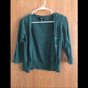Green cardigan